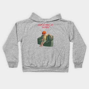 Moocher at Work Kids Hoodie